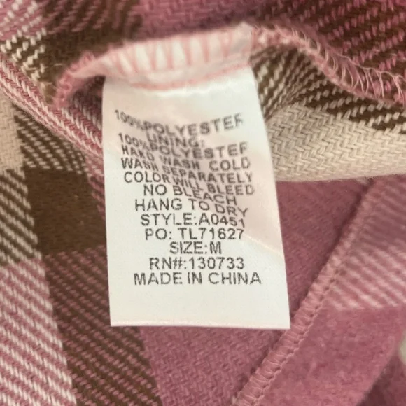 Umgee Plaid Brushed Flannel Shacket With Faux Fur Collar Size M - Picture 5 of 10